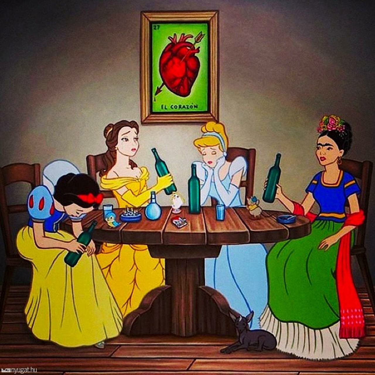 Пьющие принцессы Диснея