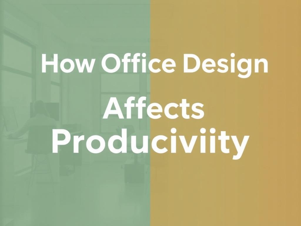     How Office Design Affects Productivity. Measuring the Impact of Office Design on Productivity