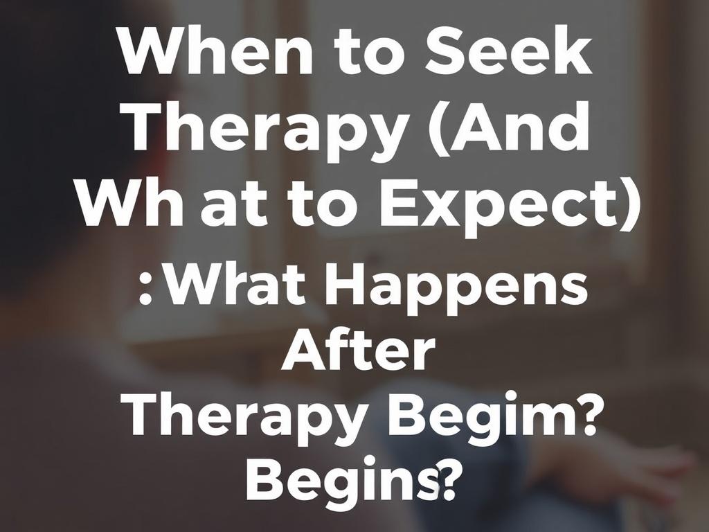     When to Seek Therapy (And What to Expect). What Happens After Therapy Begins?