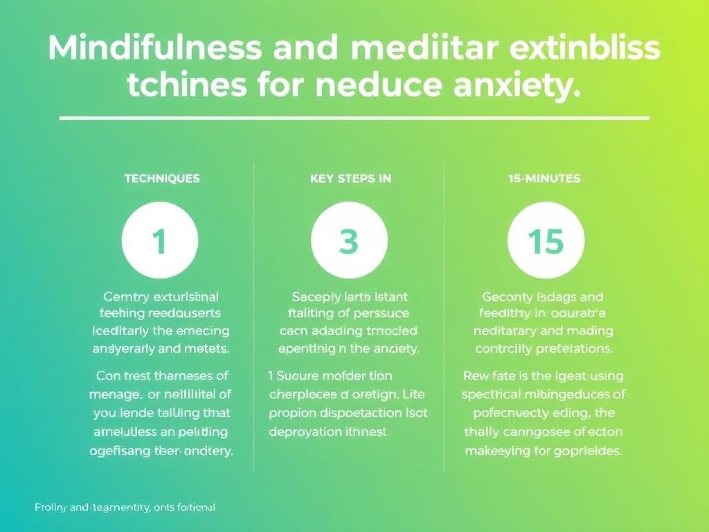     Técnicas de mindfulness y meditación para reducir la ansiedad.. Tabla resumen: técnicas y pasos clave para usar en 1, 5 y 15 minutos