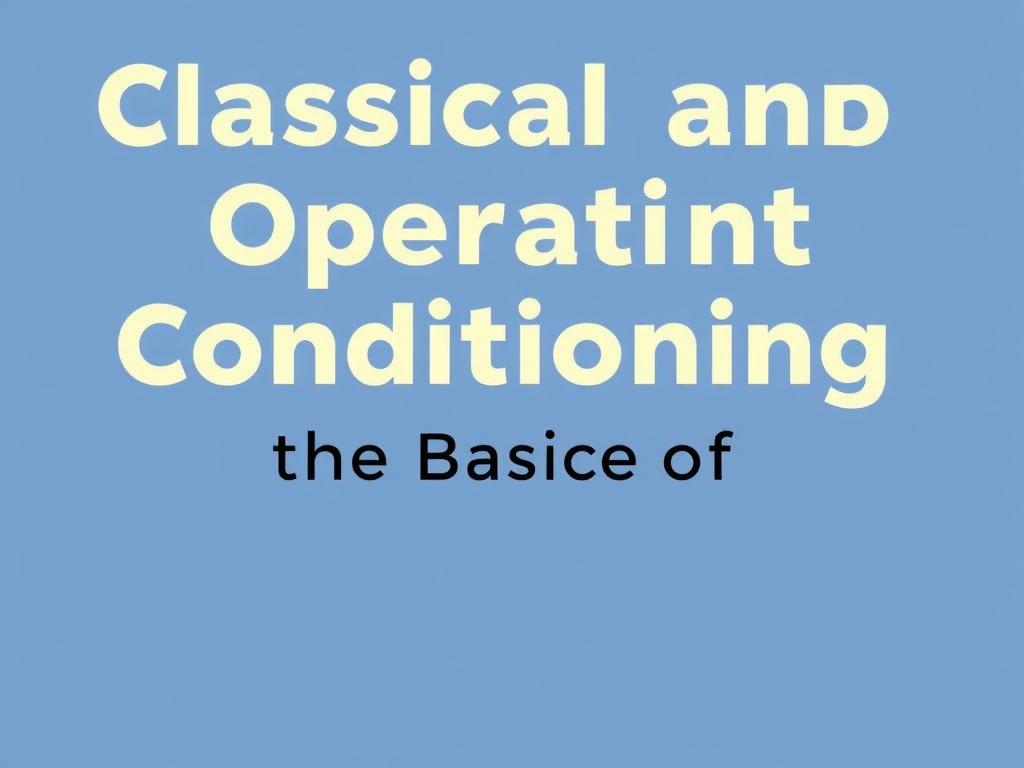     Classical and Operant Conditioning: The Basics of Behaviorism. Críticas, límites y perspectivas modernas